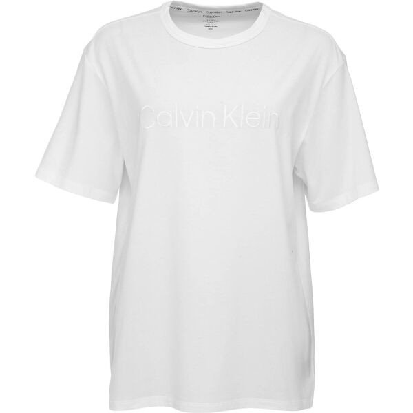 Calvin Klein S/S CREW NECK Dámské triko na spaní, bílá, veľkosť XS