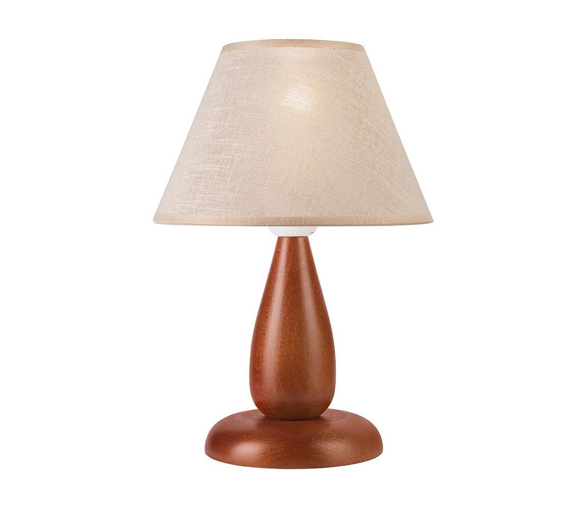 Stolní lampa PERA 1xE27/60W/230V hnědá/buk