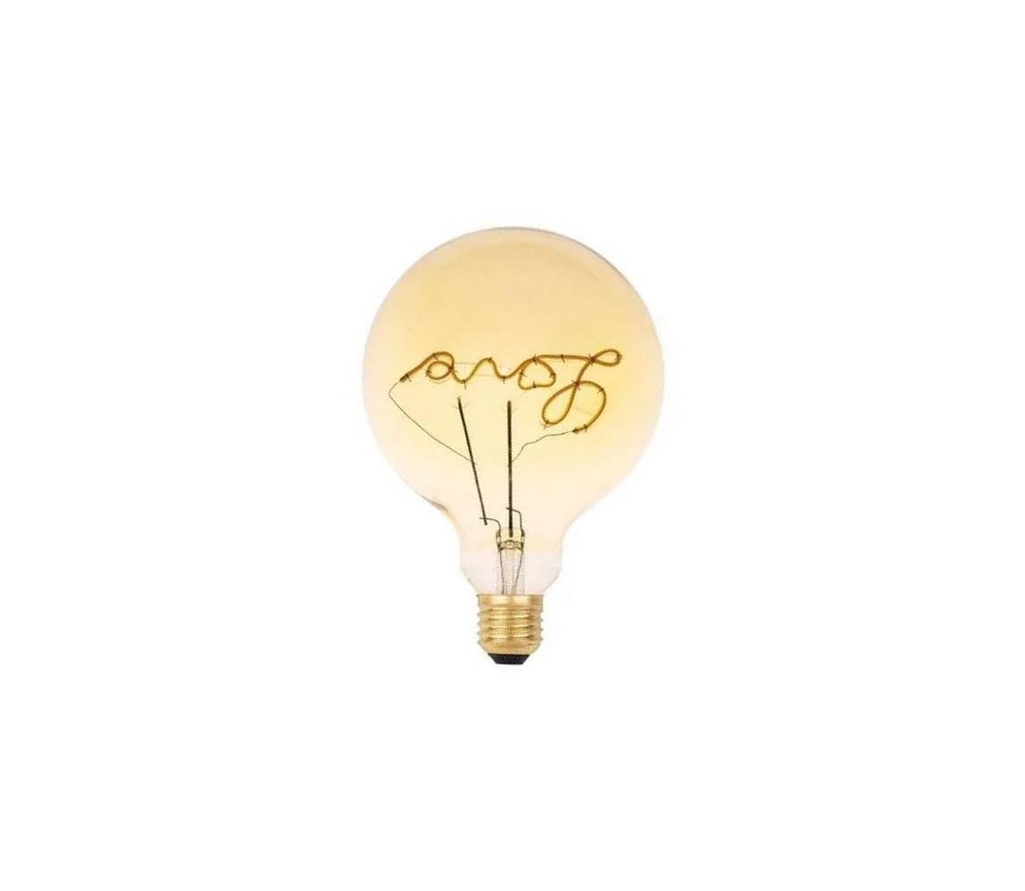 LED Žárovka FILAMENT VINTAGE LOVE G125 E27/2W/230V 2000K