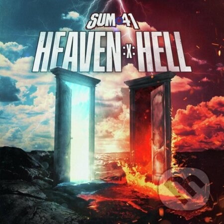 Sum 41: Heaven:x: hell (Black & Red Quad with Blue Splatter) LP - Sum 41