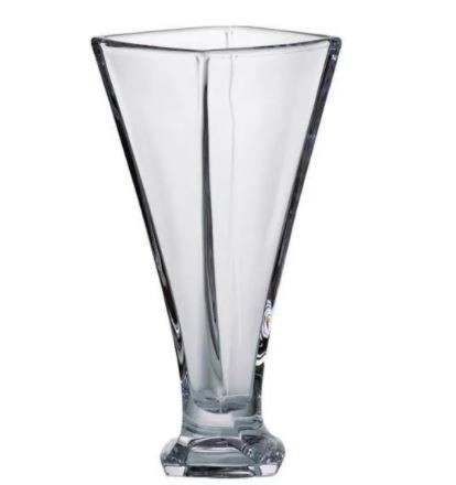 Crystalite Bohemia křišťálová váza Quadro 27 cm, bez krabice