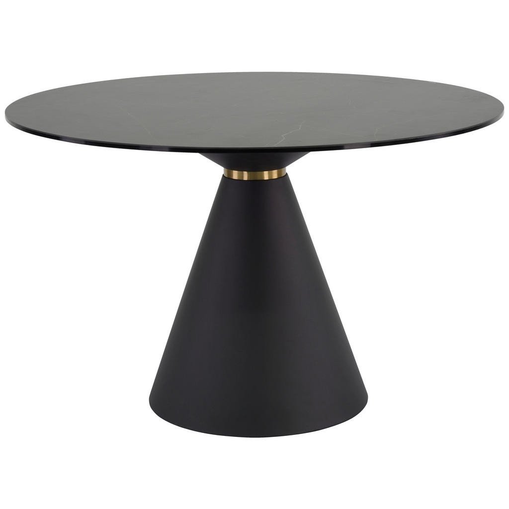 Novel JÍDELNÍ STŮL, černá, 120/120/76 cm