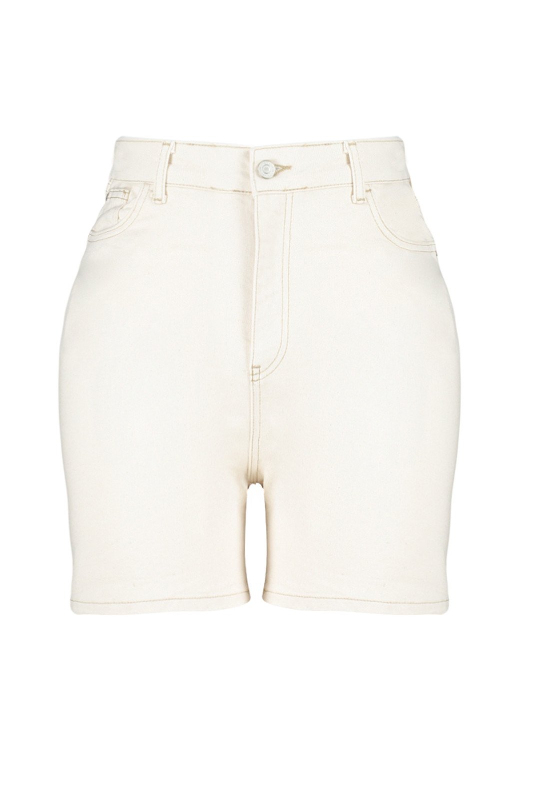 Trendyol Curve Ecru Mom Shorts & Bermuda