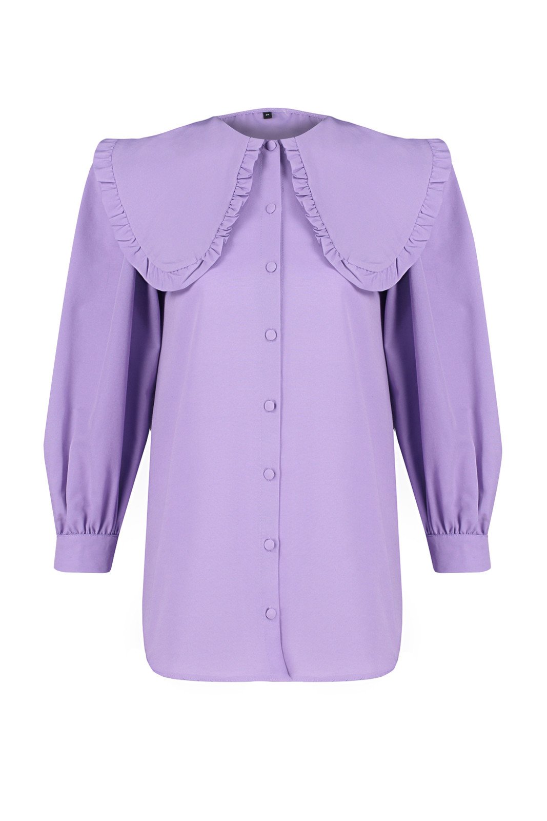 Trendyol Lilac Baby Collar Cotton Woven Shirt