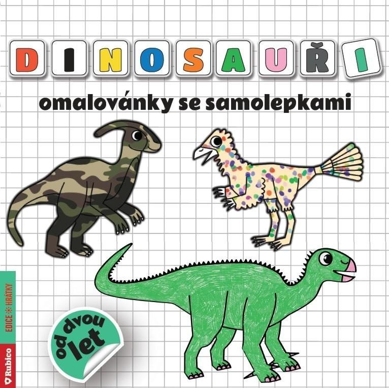 Dinosauři omalovánky se samolepkami - Radka Kneblová