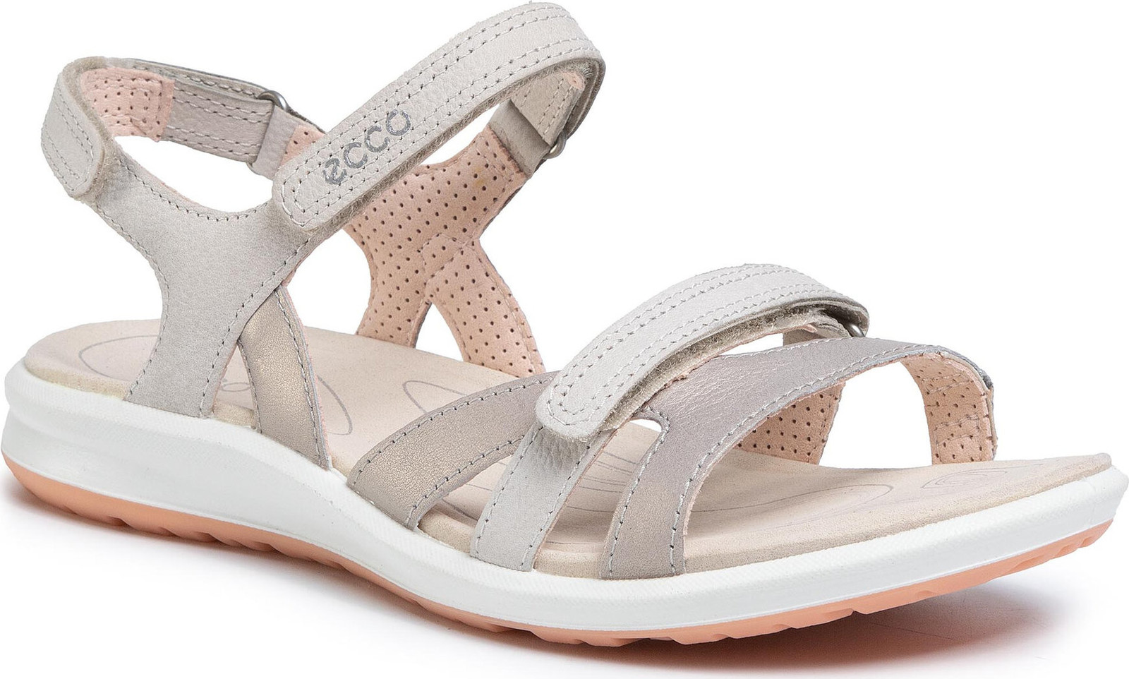 Sandály ECCO Cruise II 82183350862 Siver Grey/Gravel/Rose Dust