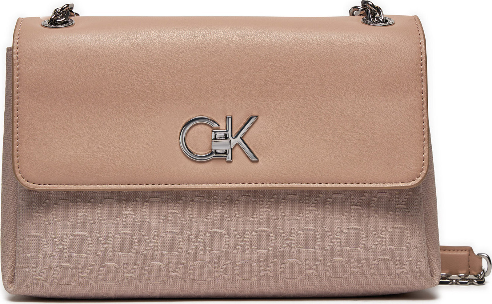 Kabelka Calvin Klein Re-Lock K60K611755 Shadow Gray Mono Jacquard PE1