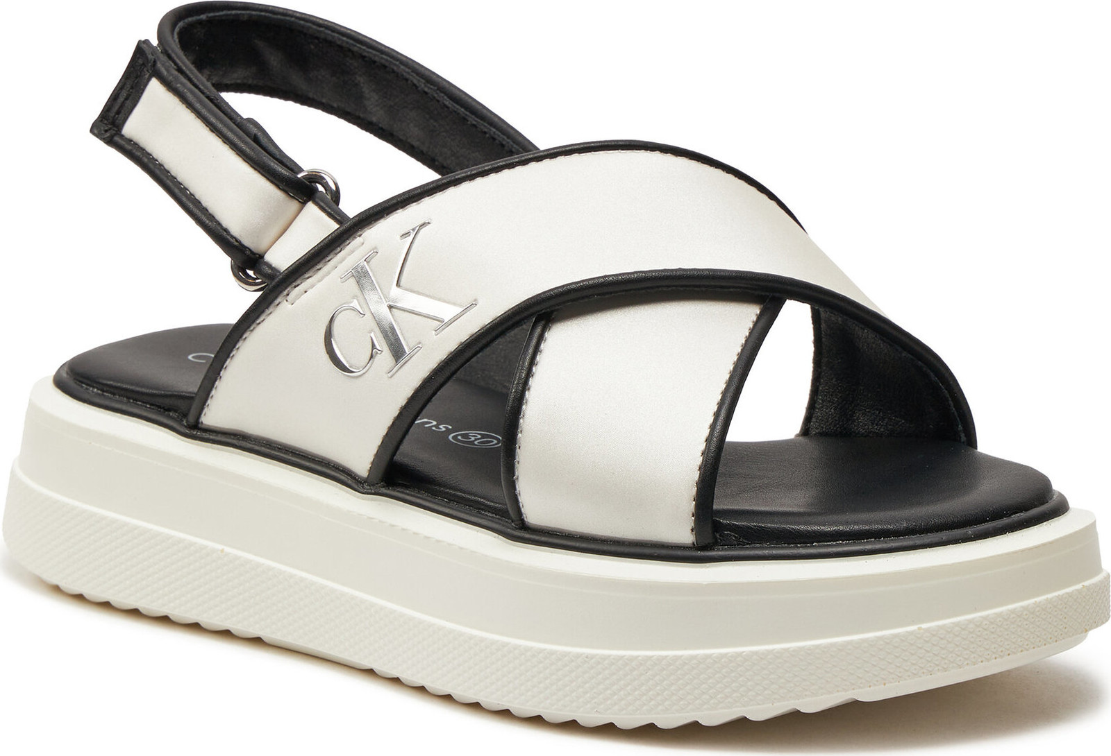 Sandály Calvin Klein Jeans Platform Sandal V3A2-80831-1688 M White 100