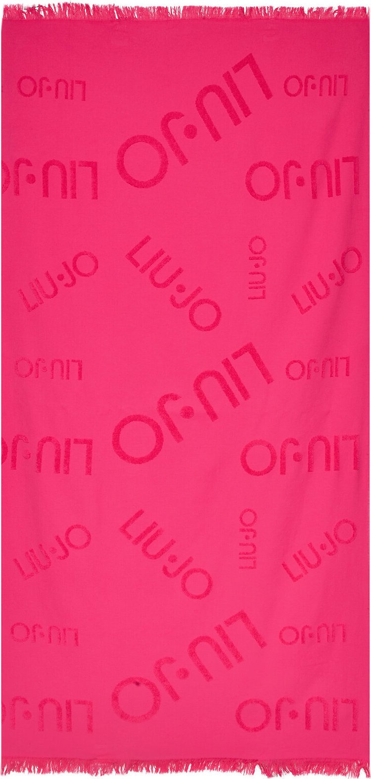 Ručník Liu Jo Telo Logo Jacquard VA4209 T0300 Deep Pink 82143