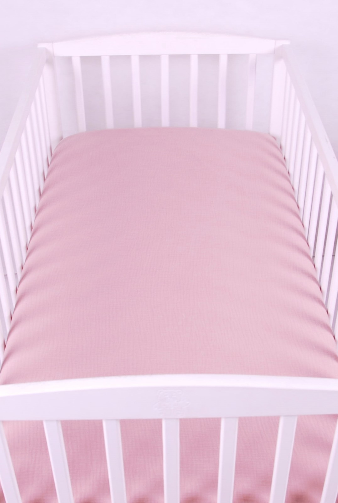 BBL Dětské prostěradlo do postele mušelín - 120 x 60 cm - Růžová