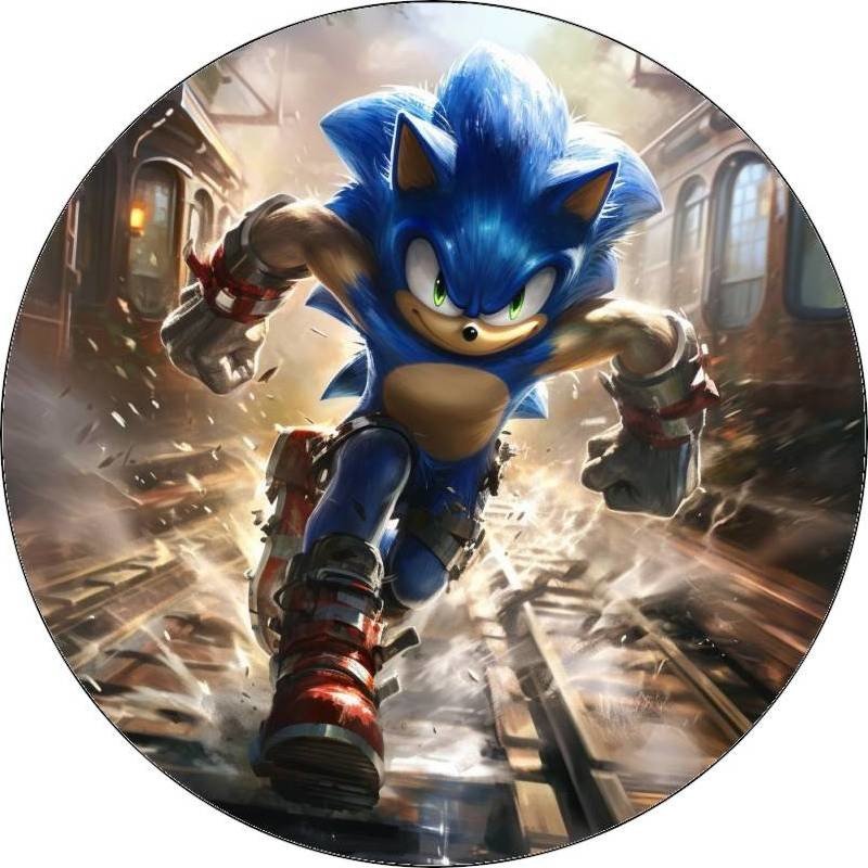 Jedlý papír ježek Sonic 19,5 cm - Pictu Hap