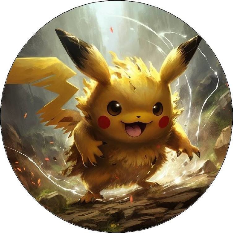 Jedlý papír Pokémoni Pikachu 19,5 cm - Pictu Hap