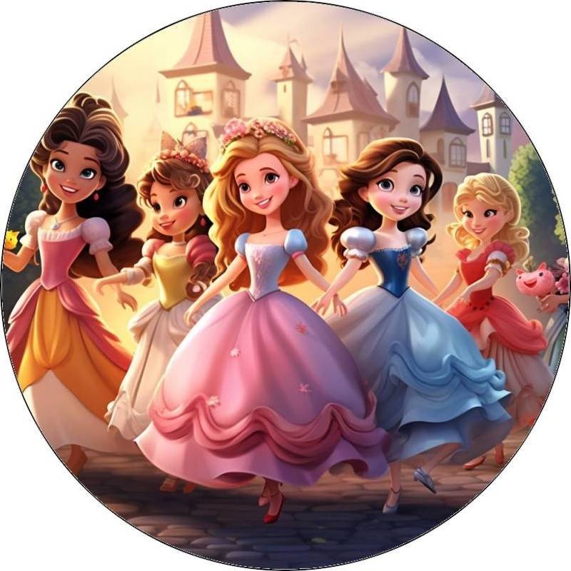 Jedlý papír Disney princezny 19,5 cm - Pictu Hap