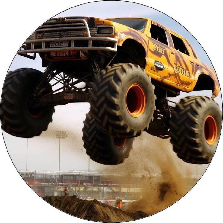 Jedlý papír Monster truck při skoku 19,5 cm - Pictu Hap