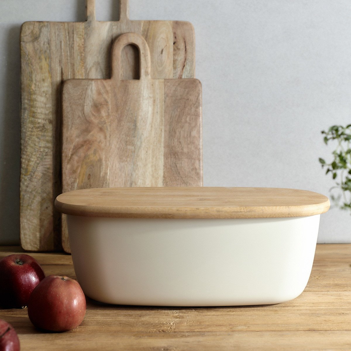 Plastový chlebník NORA béžová 37x22x14 cm Homla