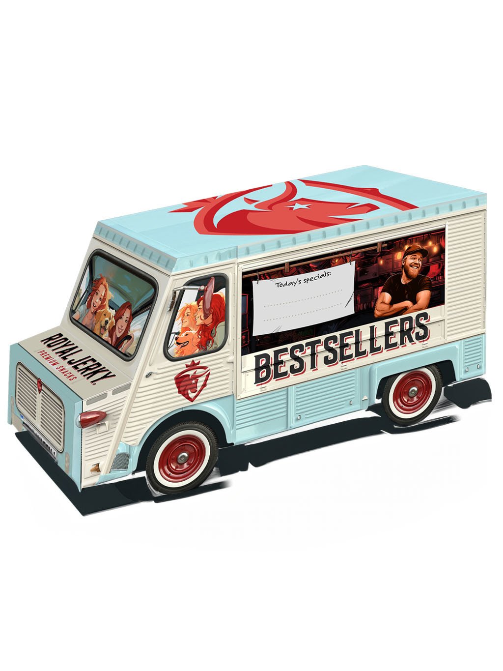 Royal Jerky Bestsellers FOOD TRUCK plný sušeného masa (7x jerky)