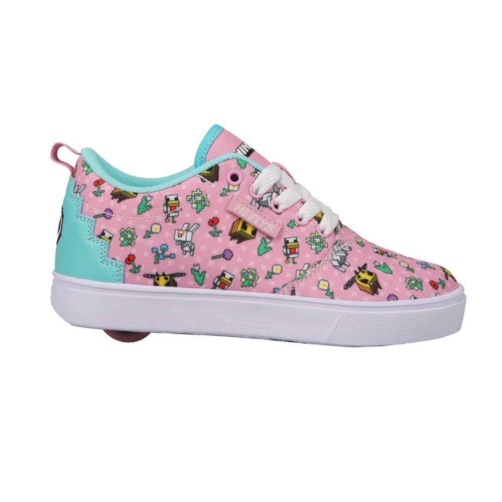 Heelys - Minecraft Pro 20 - Pink/Aqua Nylon - koloboty Velikost boty: 31