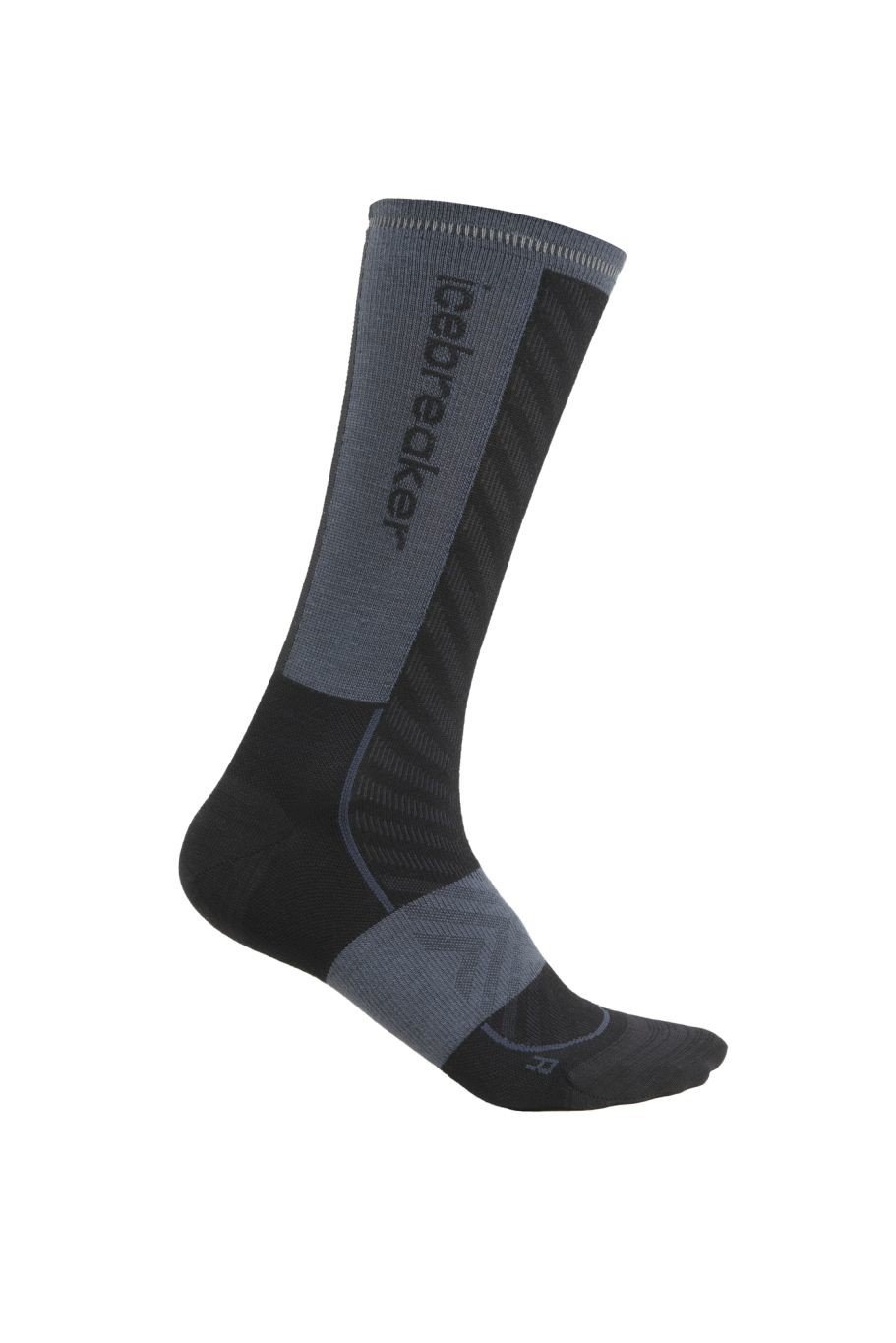 ICEBREAKER Wmns Merino Run+ Ultralight Crew, Black/Graphite velikost: M