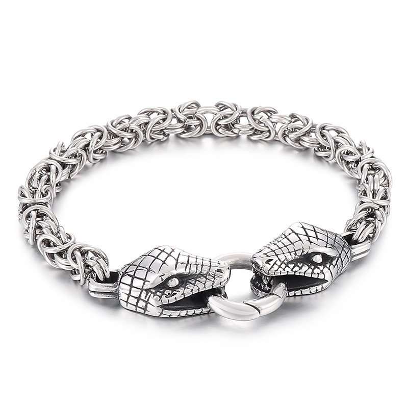 Royal Fashion pánský náramek Had KB164525-Z Velikost: 20 cm