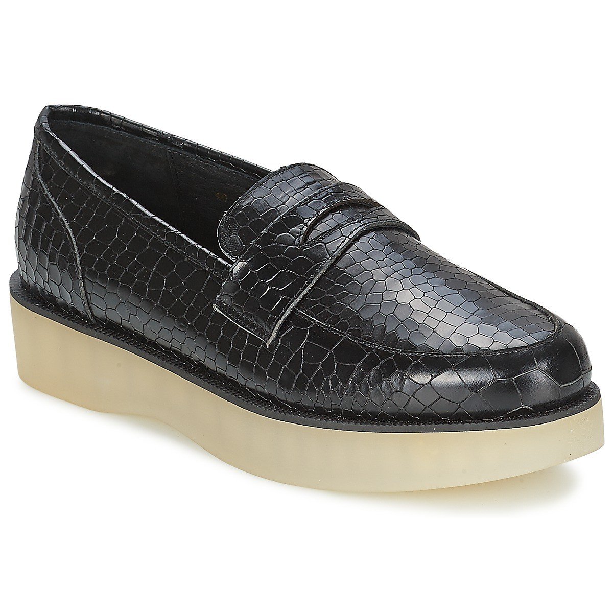 F-Troupe  Penny Loafer  Černá