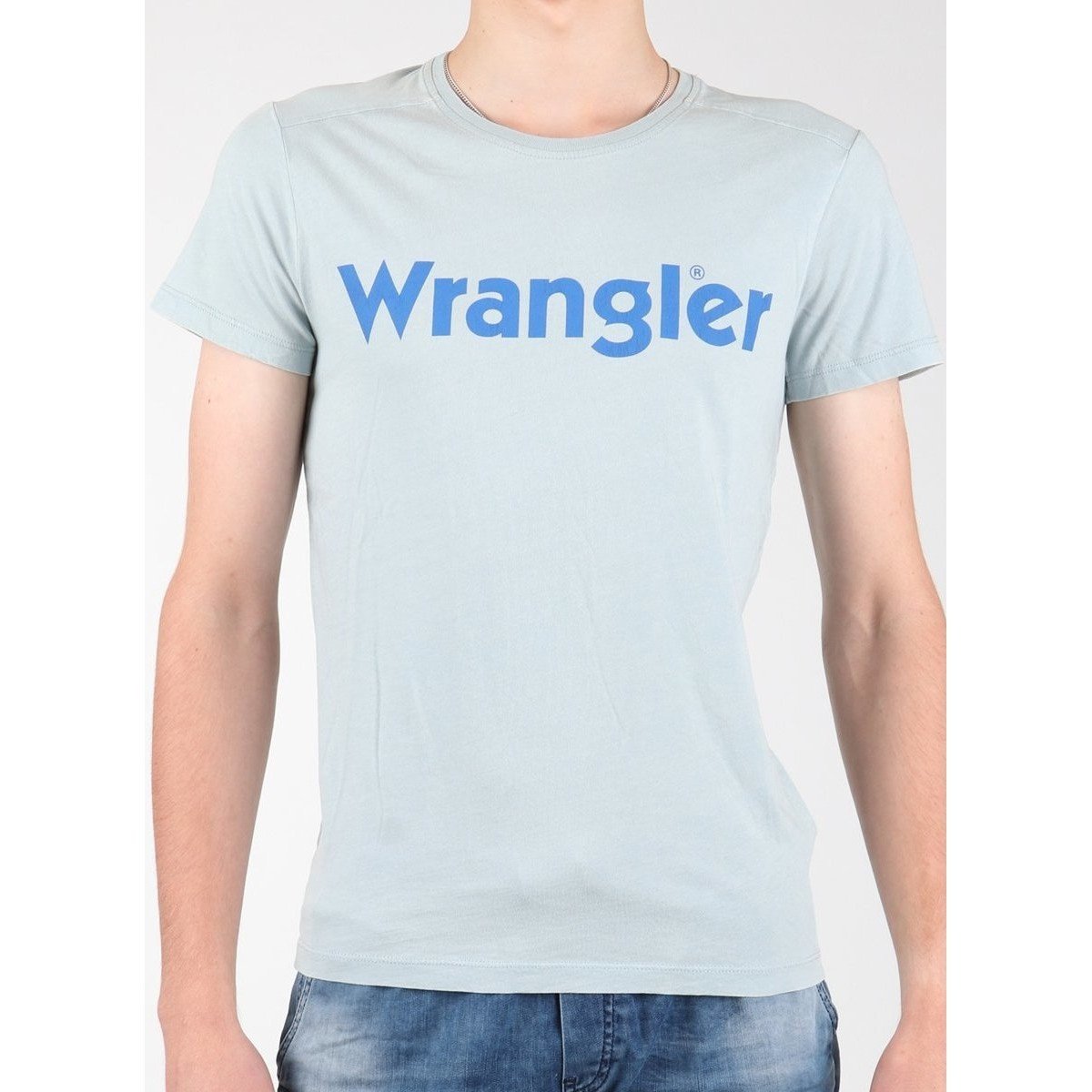 Wrangler  S/S Graphic Tee W7A64DM3E  Šedá