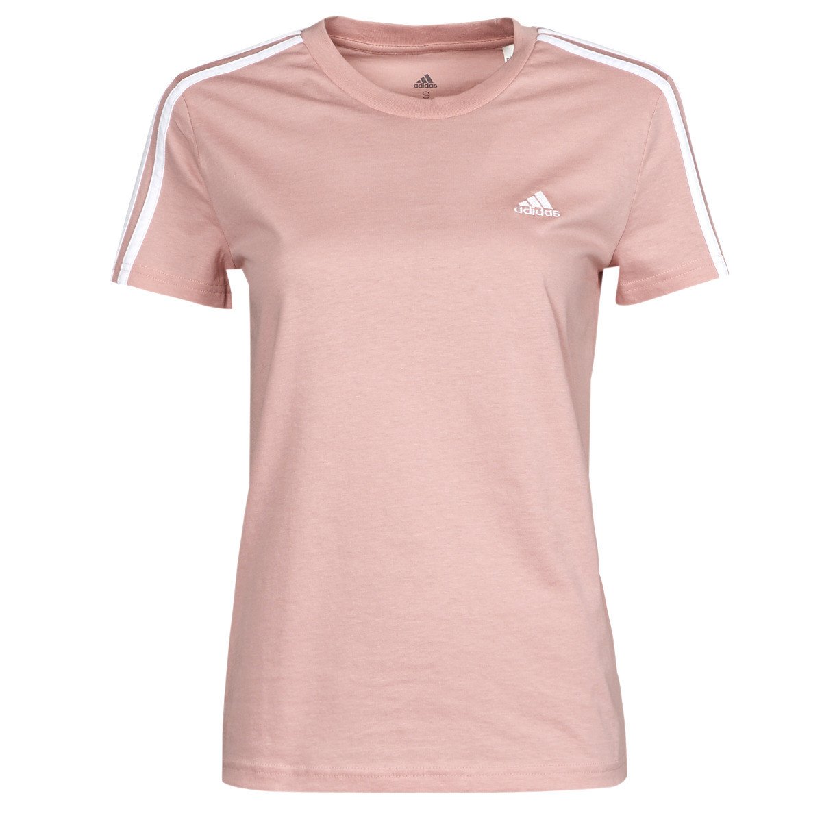 adidas  3 Stripes T-SHIRT  Růžová