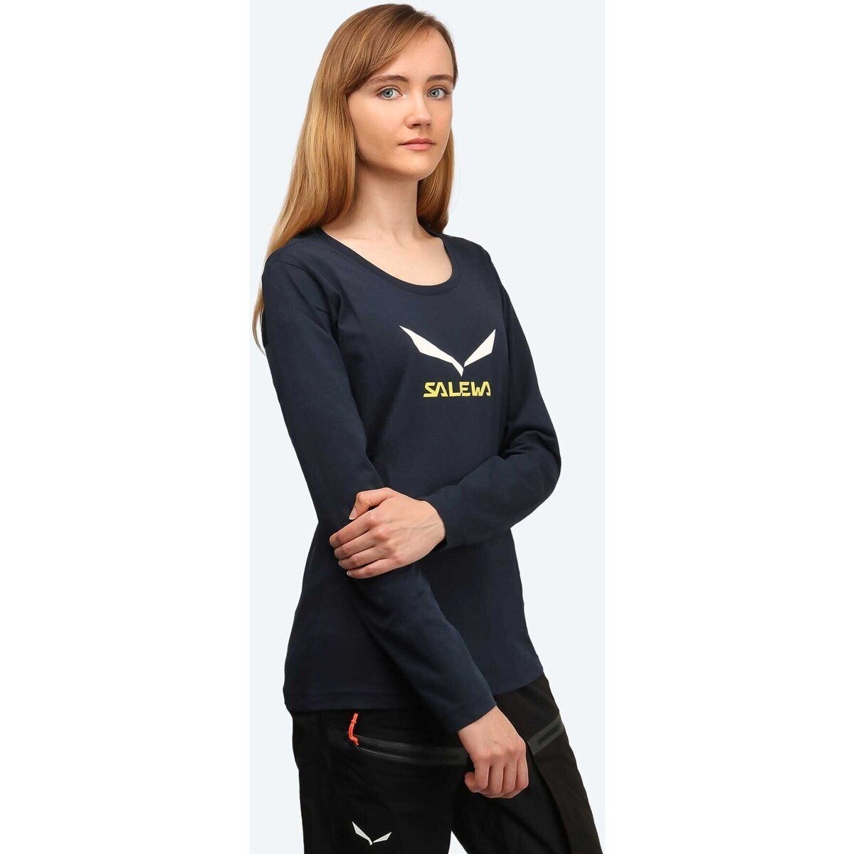 Salewa  Solidlogo CO W L/S Tee 25280-3991  Modrá