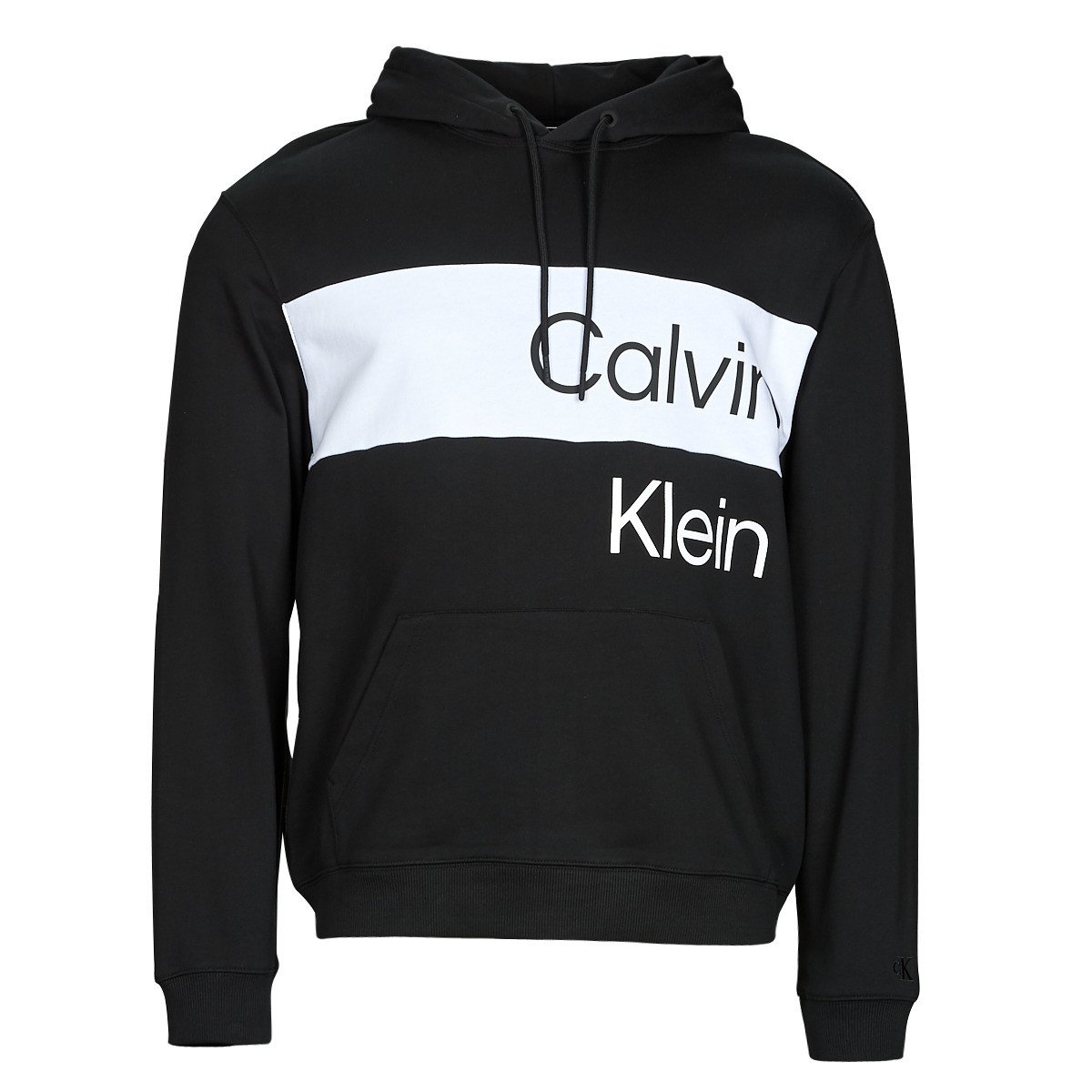 Calvin Klein Jeans  INSTITUTIONAL BLOCKING HOODIE  Černá