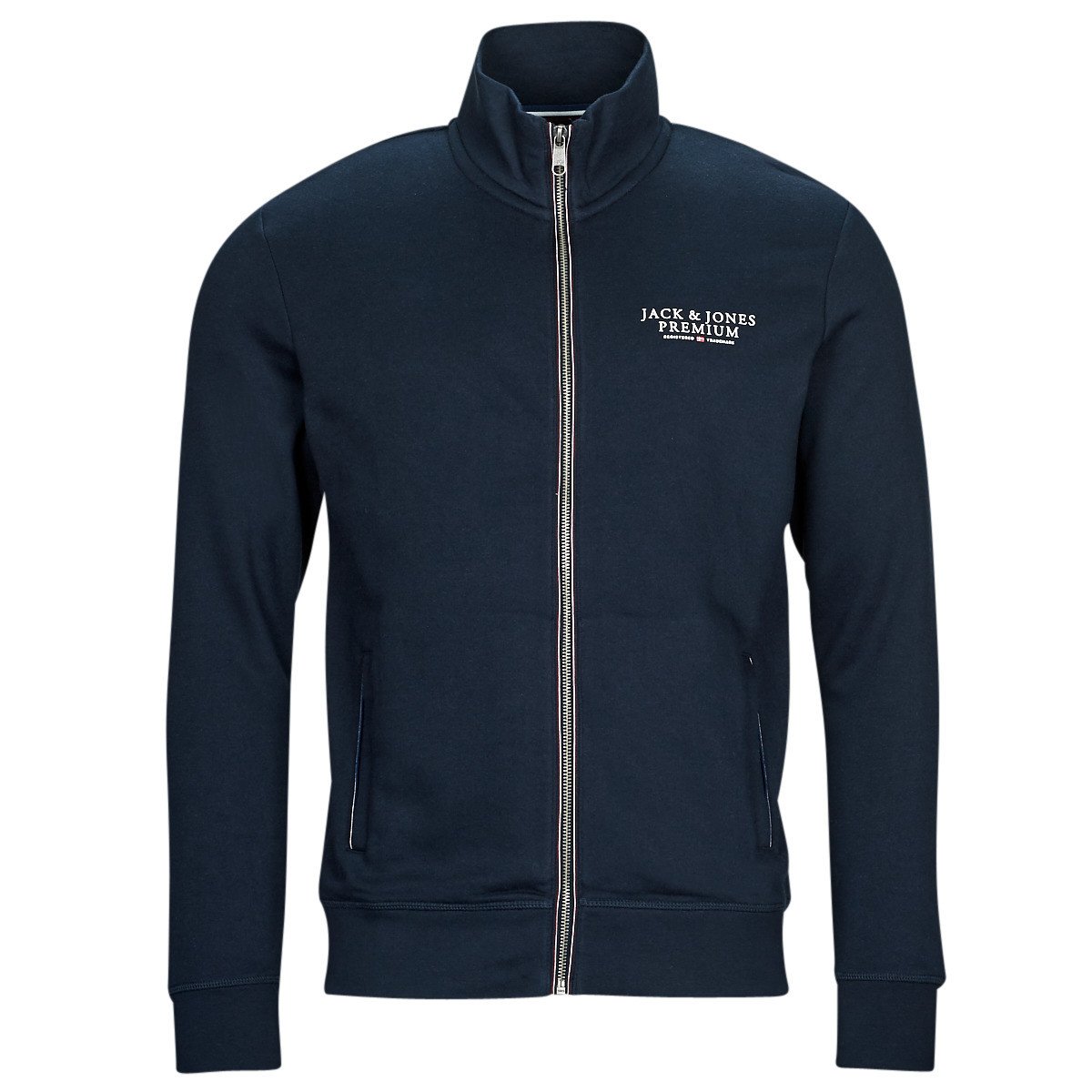 Jack & Jones  JPRBLUARCHIE SWEAT ZIP  HIGH NECK  Tmavě modrá