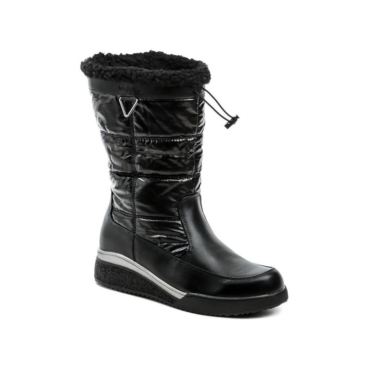 Wojtylko  7ZK23126C černé dámské zimní boty  Černá