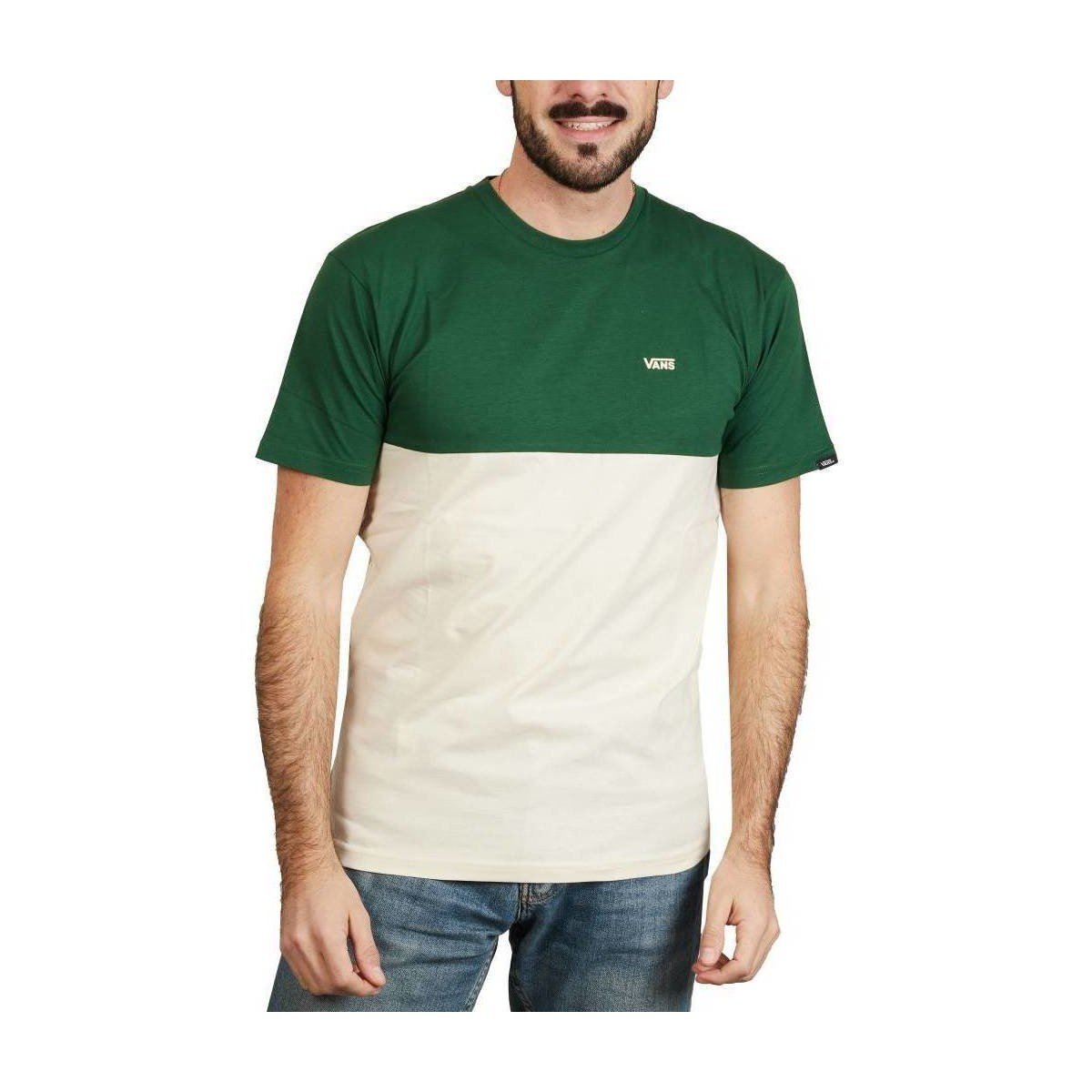 Vans  COLORBLOCK TEE  Zelená