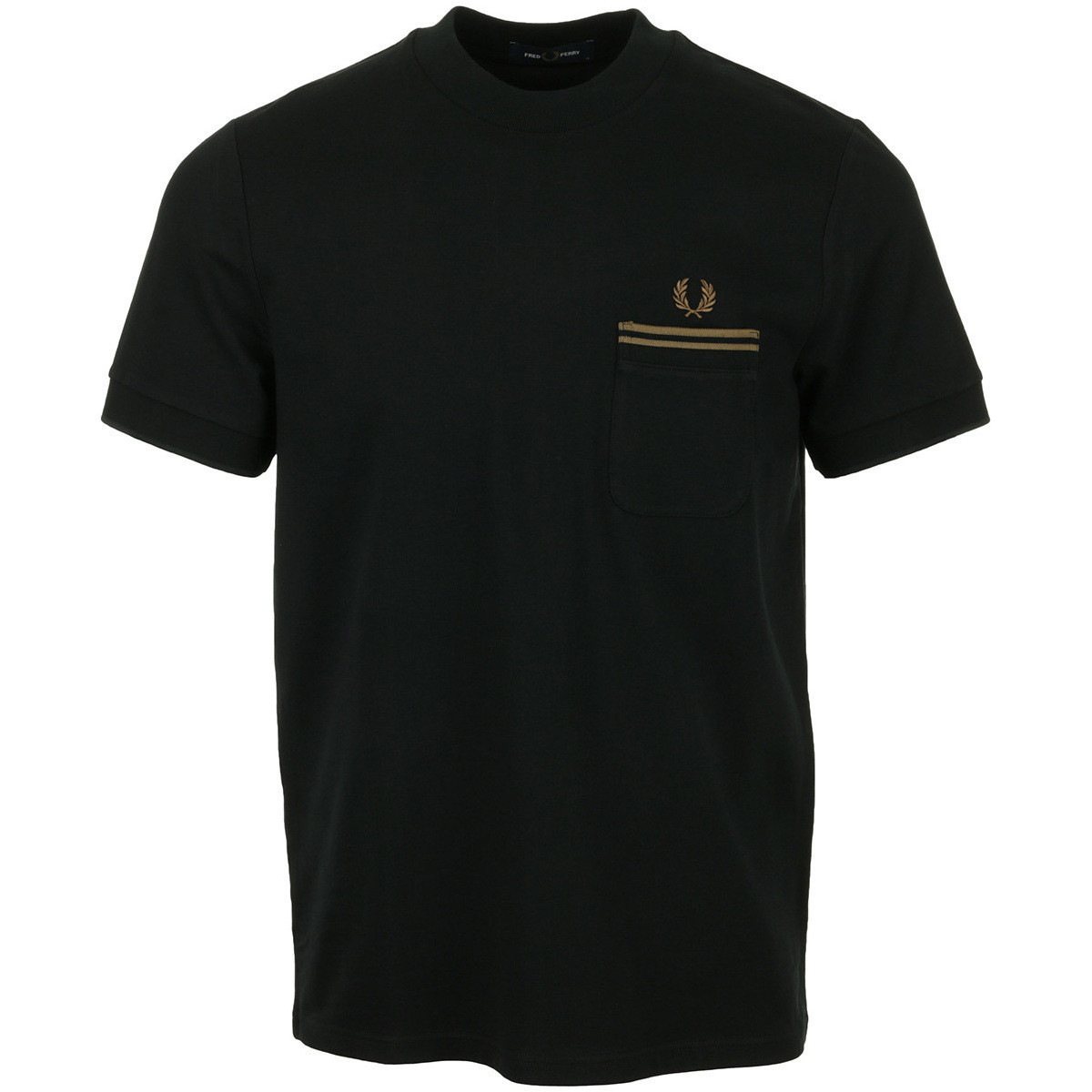 Fred Perry  Loopback Jersey Pocket T-Shirt  Černá