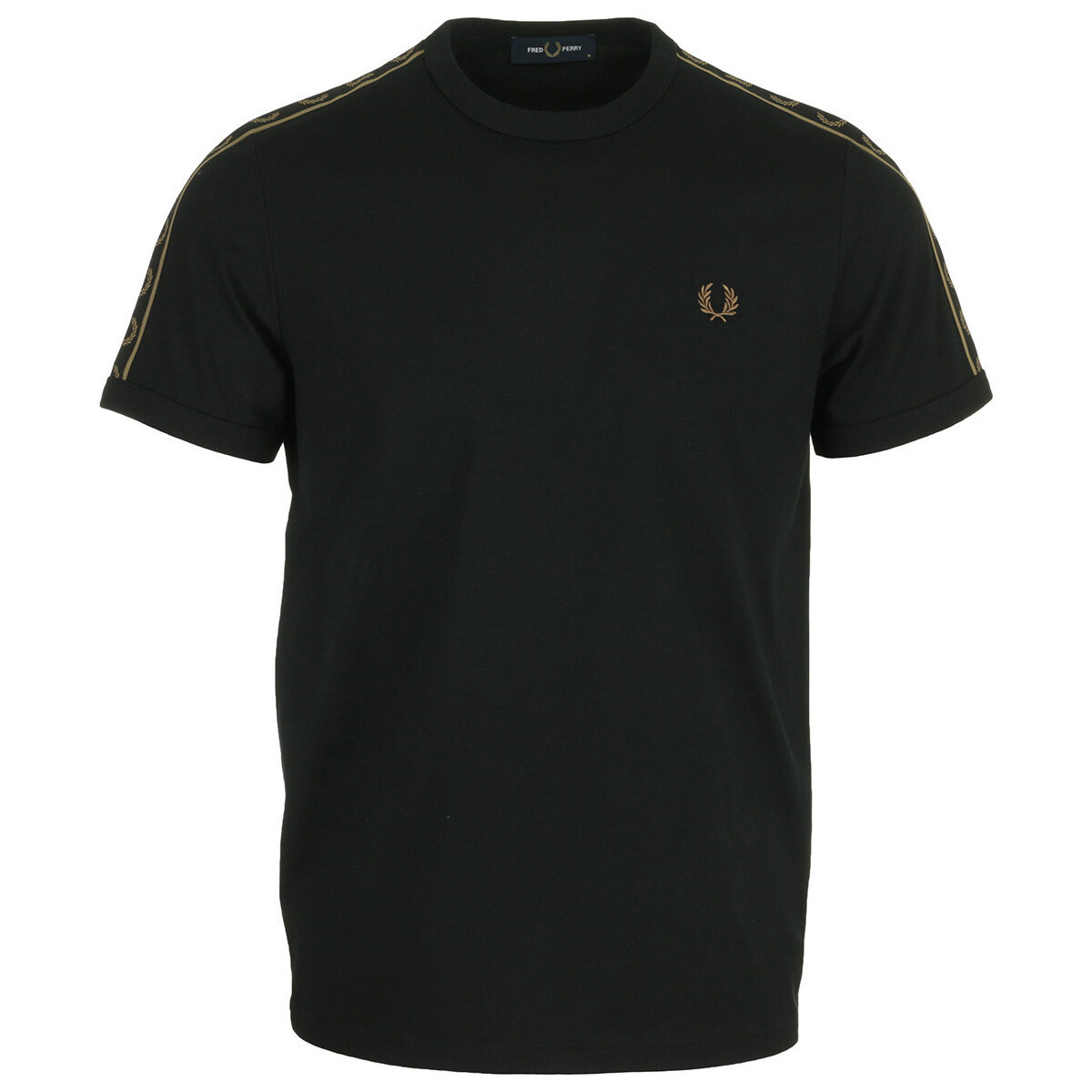 Fred Perry  Contrast Taped Ringer T-Shirt  Černá
