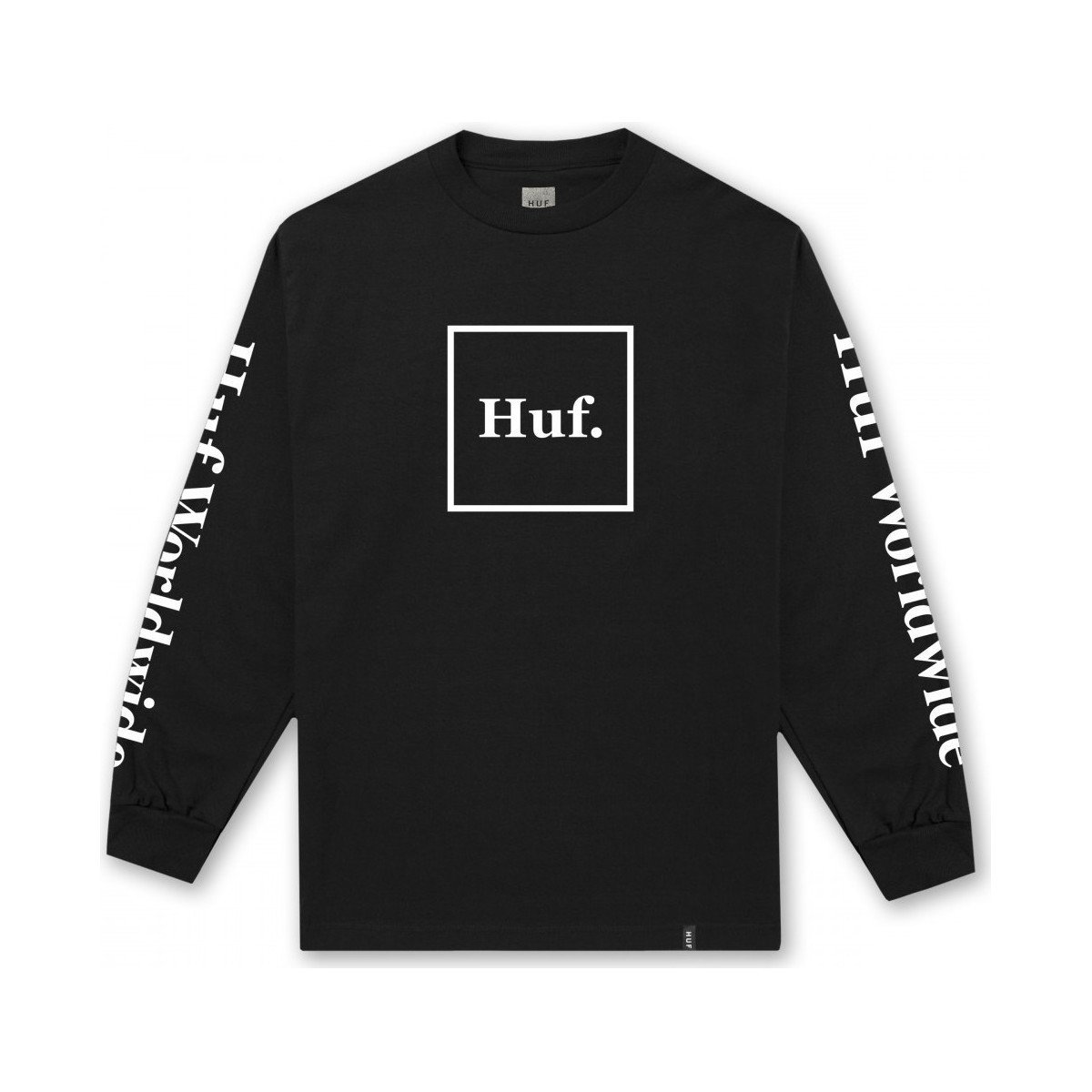 Huf  T-shirt domestic ls  Černá