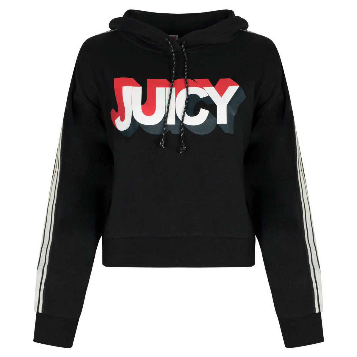 Juicy Couture  JWTKT179637 | Hooded Pullover  Černá