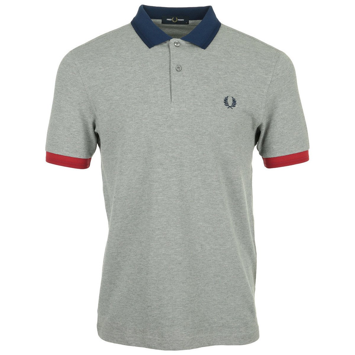 Fred Perry  Contrast Trim Polo Shirt  Šedá