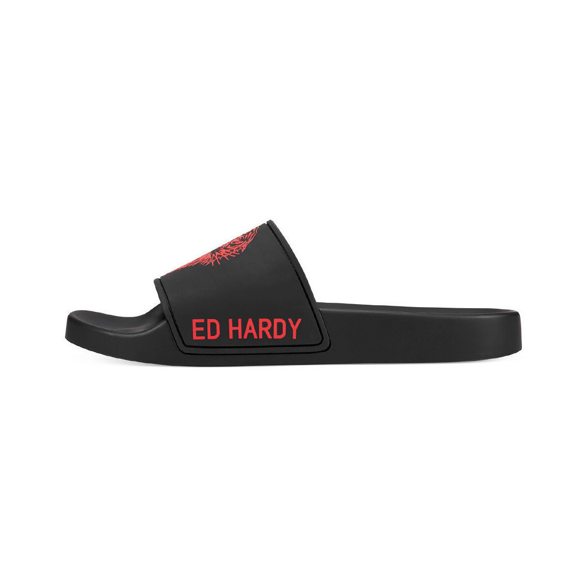 Ed Hardy  Sexy beast sliders black-red  Červená