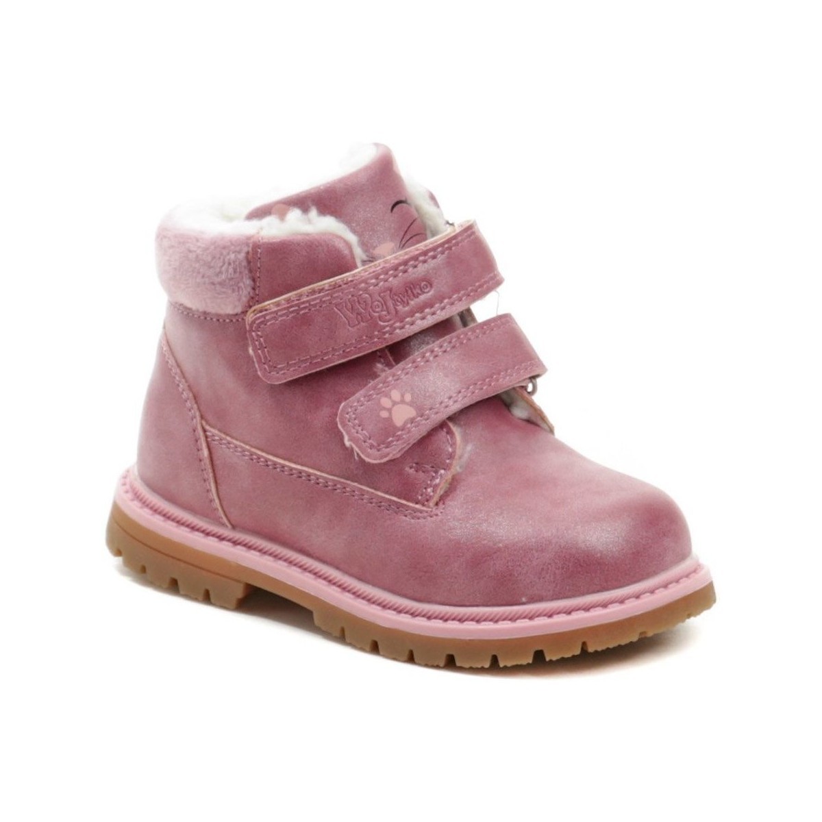 Wojtylko  3Z23022 růžové dětské zimní boty  Růžová