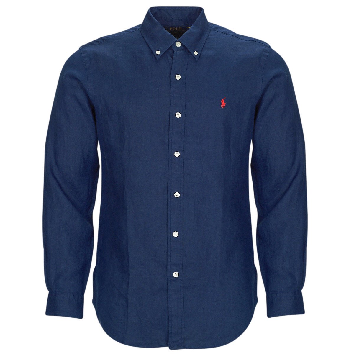 Polo Ralph Lauren  CHEMISE COUPE DROITE EN LIN  Tmavě modrá