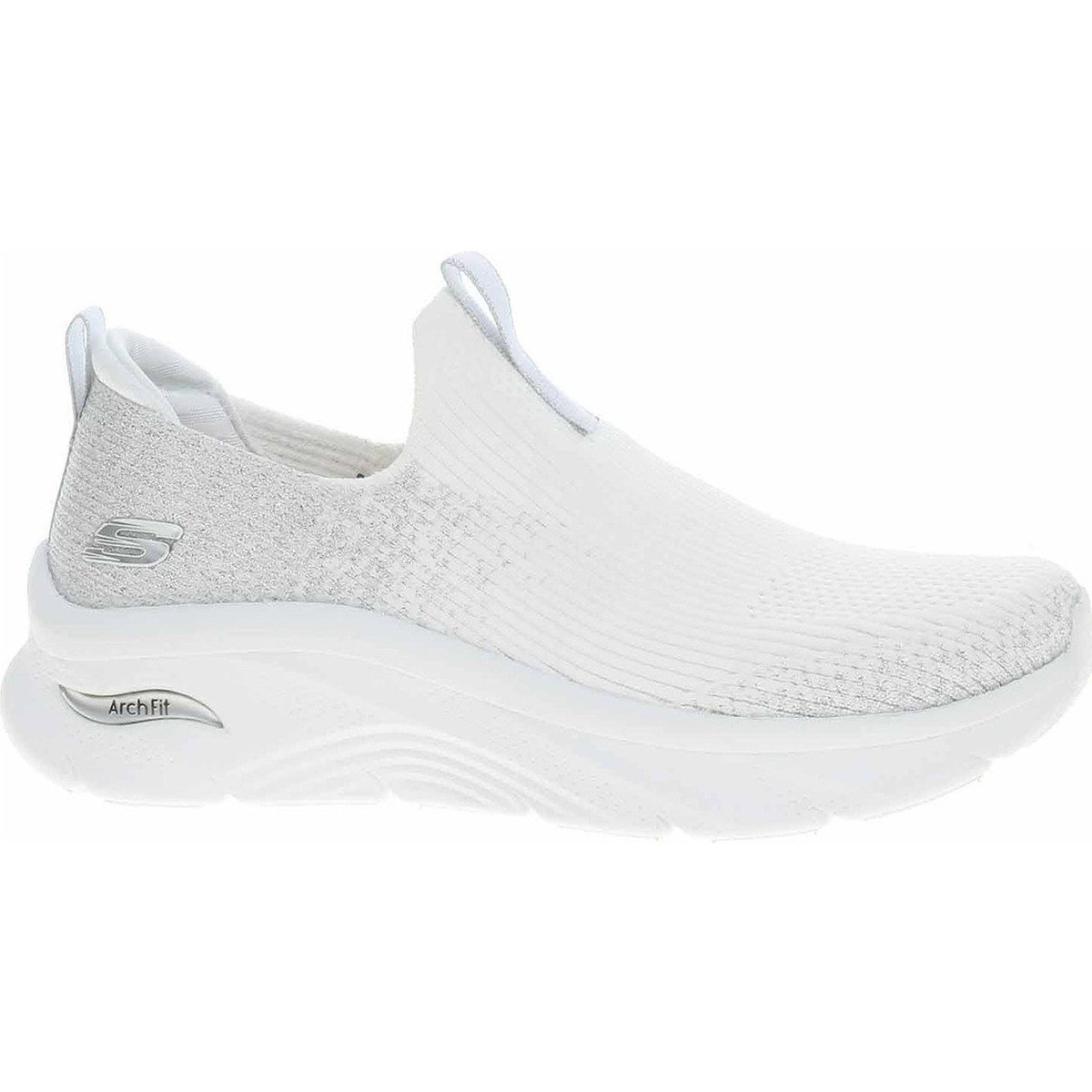 Skechers  Relaxed Fit: Arch Fit D'Lux - Glimmer Dust white  Bílá