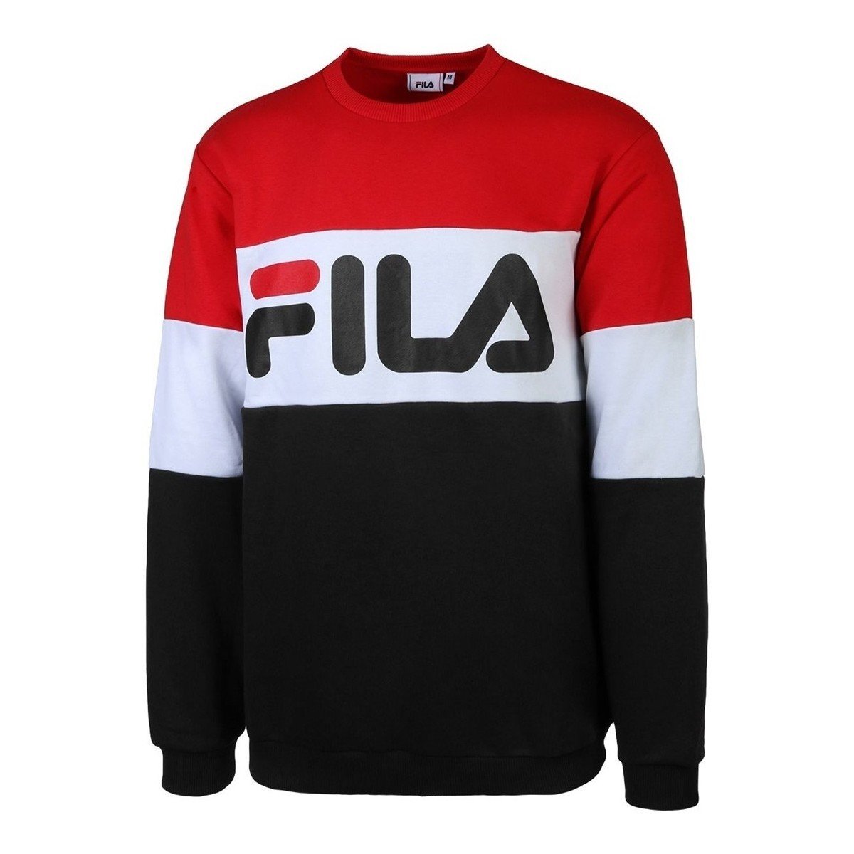 Fila  MEN STRAIGHT BLOCKED CREW  Červená