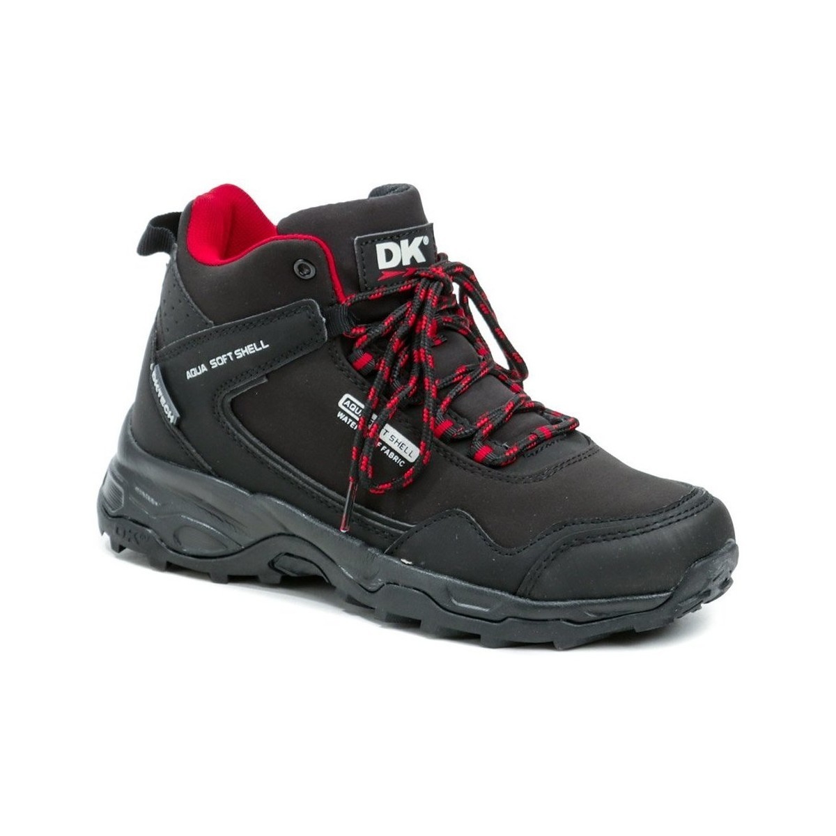 Dk  1029 černo červené dámské outdoor boty  Černá
