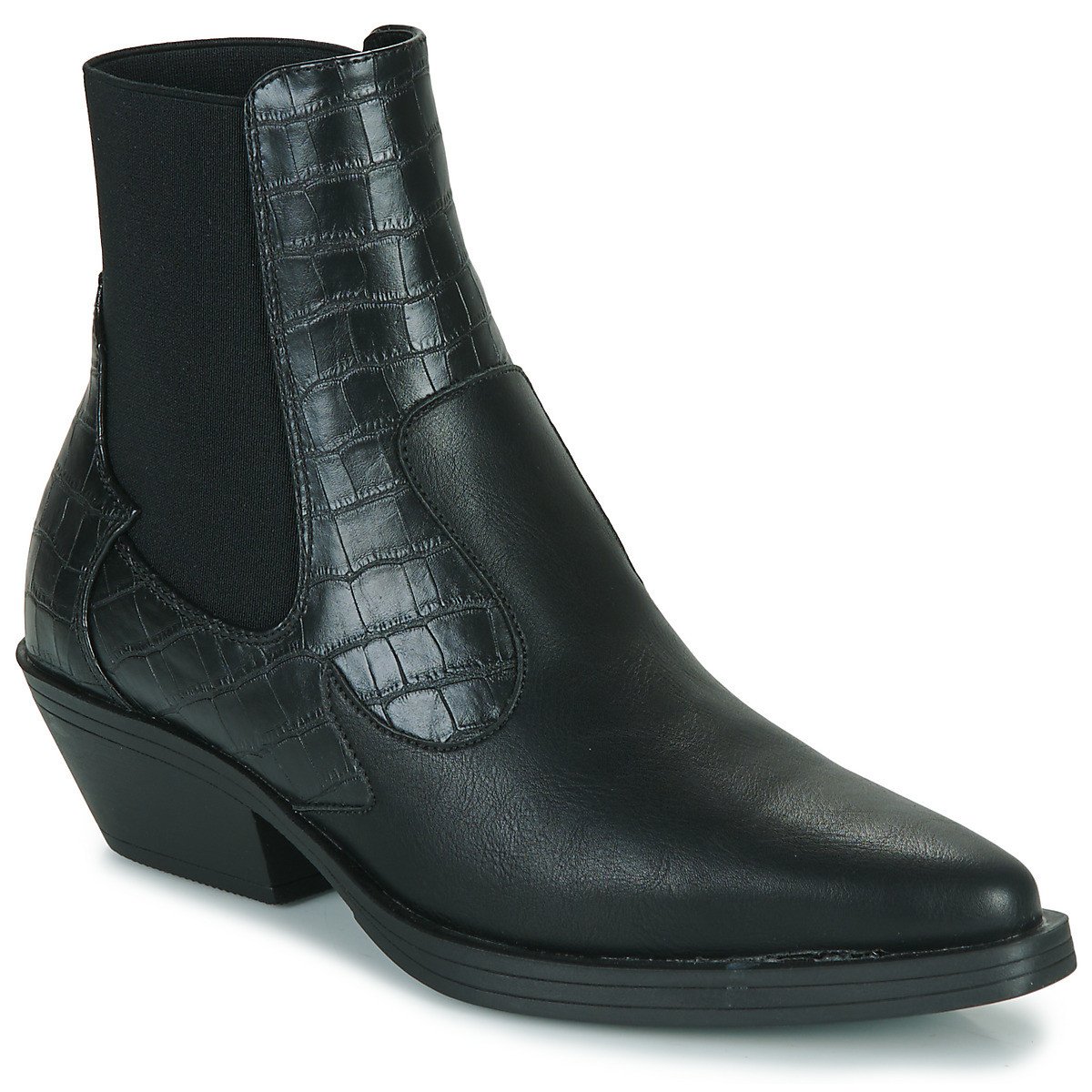 Only  ONLBRONCO-2 SHORT PU COWBOY BOOT  Černá