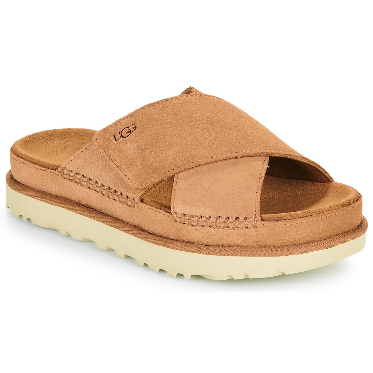 UGG  GOLDENSTAR CROSS SLIDE  Hnědá