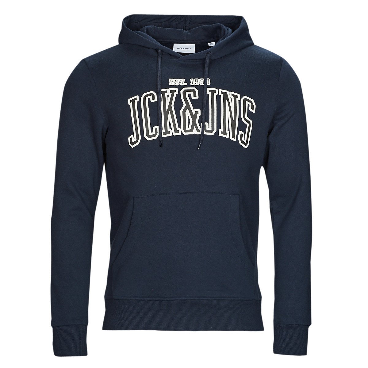 Jack & Jones  JJCEMB SWEAT HOOD  Tmavě modrá