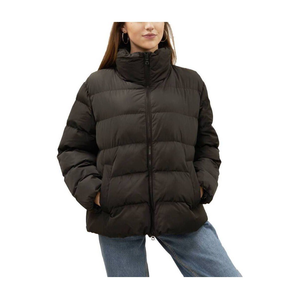 Geox  W ANYLLA SHORT PARKA  Černá