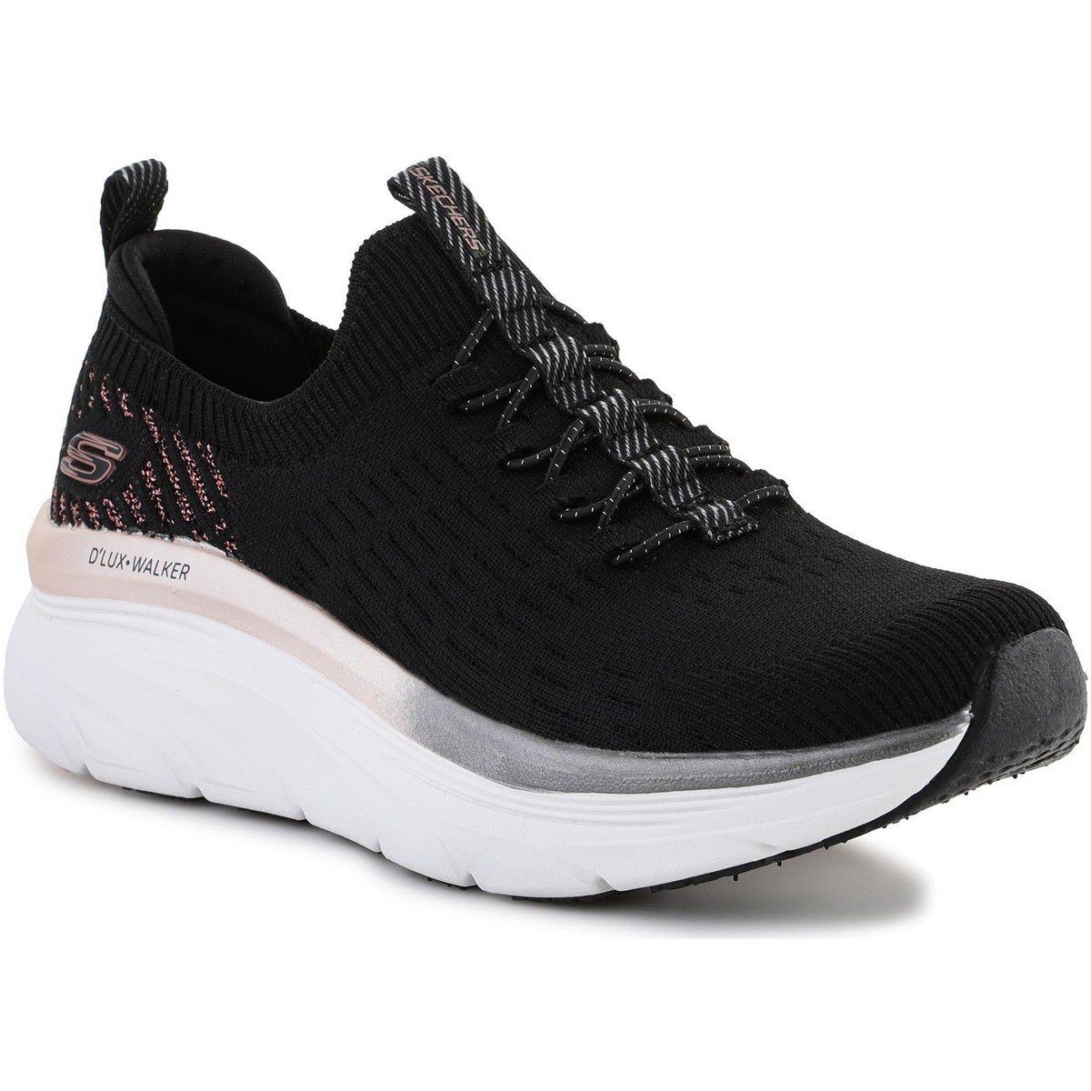 Skechers  Dámské boty  D LUX WALKER LET IT GLOW 149366-BKRG  Černá