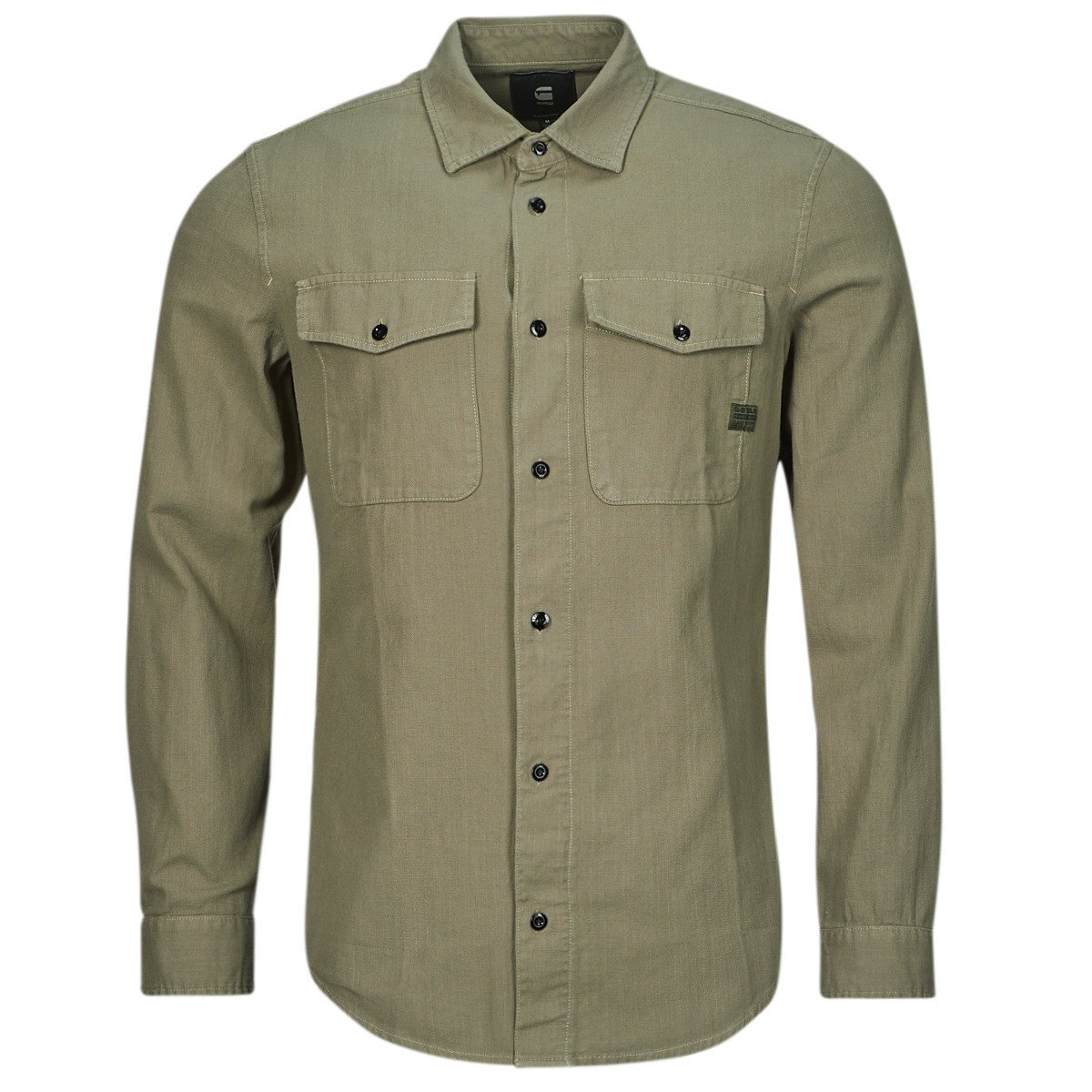 G-Star Raw  marine slim shirt l\s  Béžová