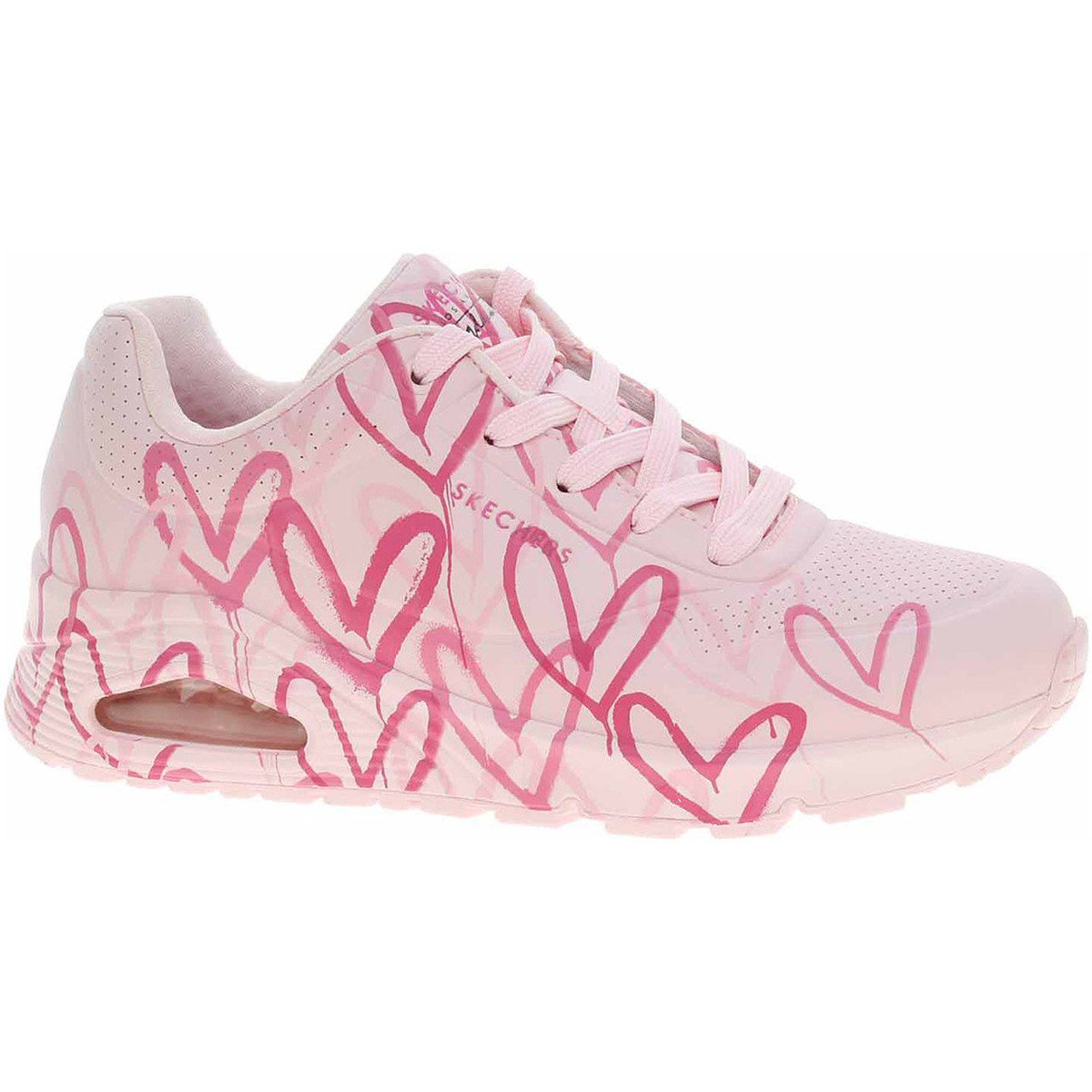 Skechers  x JGoldcrown: Uno - Spread the Love lt.pink  Růžová
