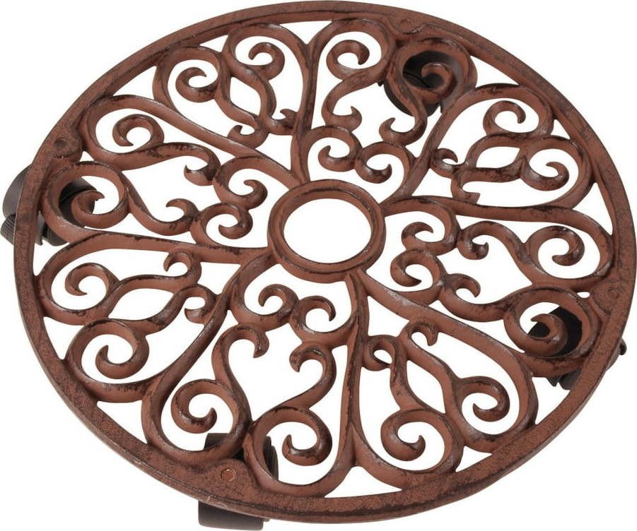 Kovový pojízdný podstavec pod květináč ø 34,5 cm Ornament – Esschert Design